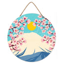 Peinture Par Numéros - Peinture Par Numéro Sur Disque En Bois - Le Mont Fuji