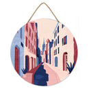 Peinture Par Numéros - Peinture Par Numéro Sur Disque En Bois - Ruelle