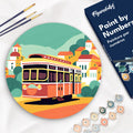 Peinture Par Numéro Sur Disque En Bois - Lisbonne
