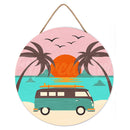 Peinture Par Numéros - Peinture Par Numéro Sur Disque En Bois - Plage Malibu