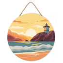 Peinture Par Numéros - Peinture Par Numéro Sur Disque En Bois - Plage De Malibu