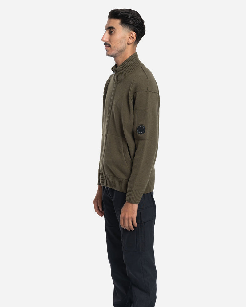 Cardigan Zippé en Laine Lambswool GRS