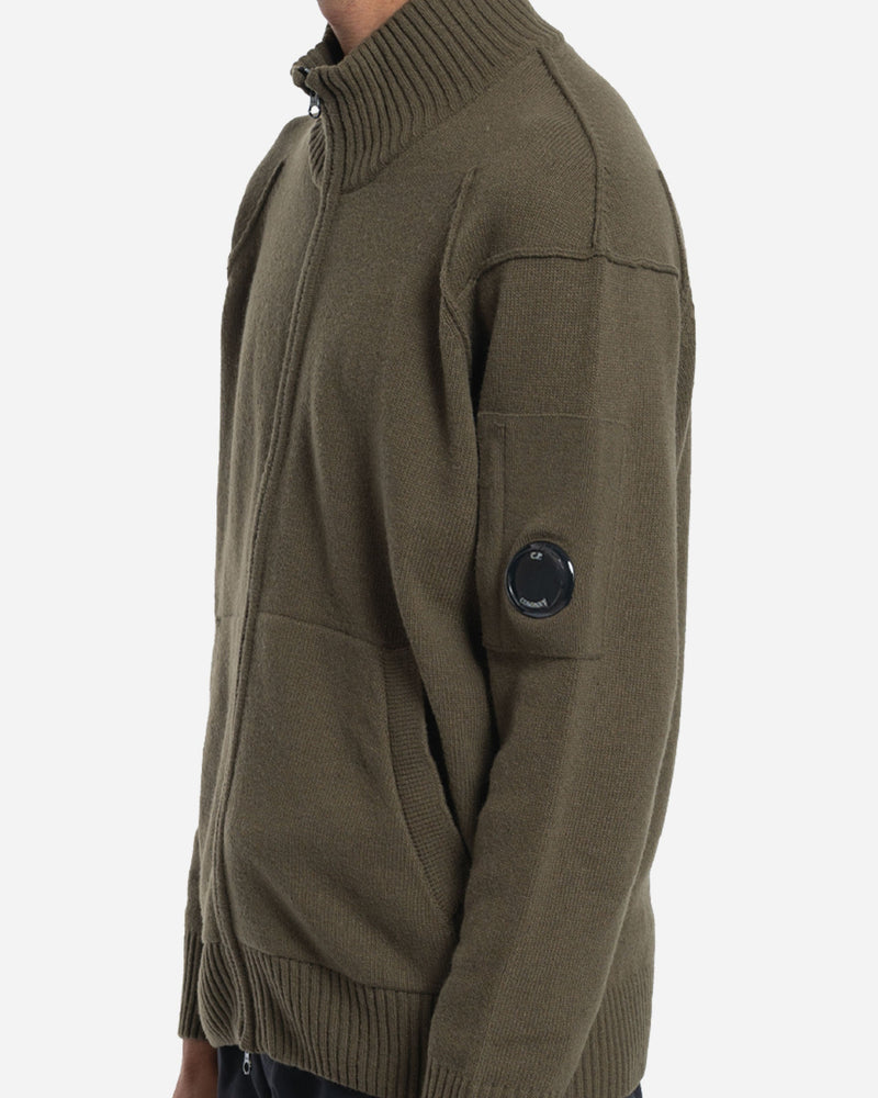 Cardigan Zippé en Laine Lambswool GRS