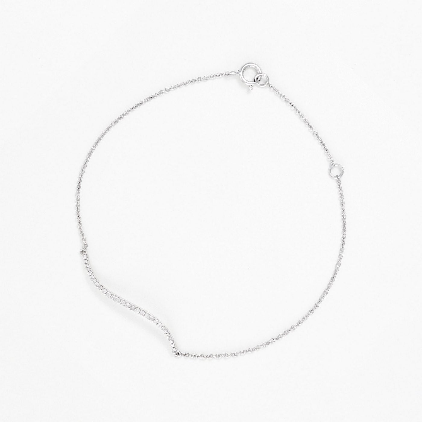 "Amya" Bracelet D0.10/29 - 375/1000 White Gold