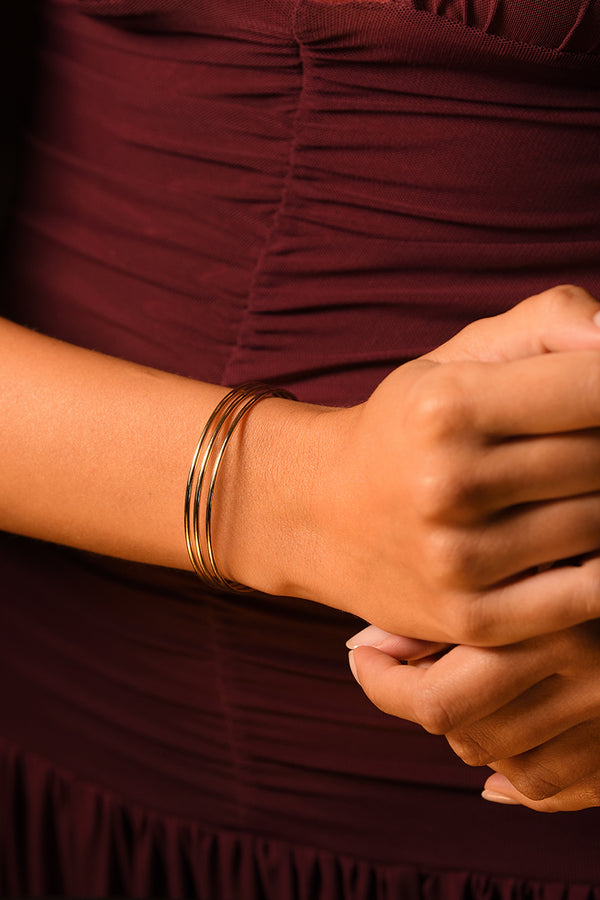 Armbånd "Classic" gult guld 375/1000
