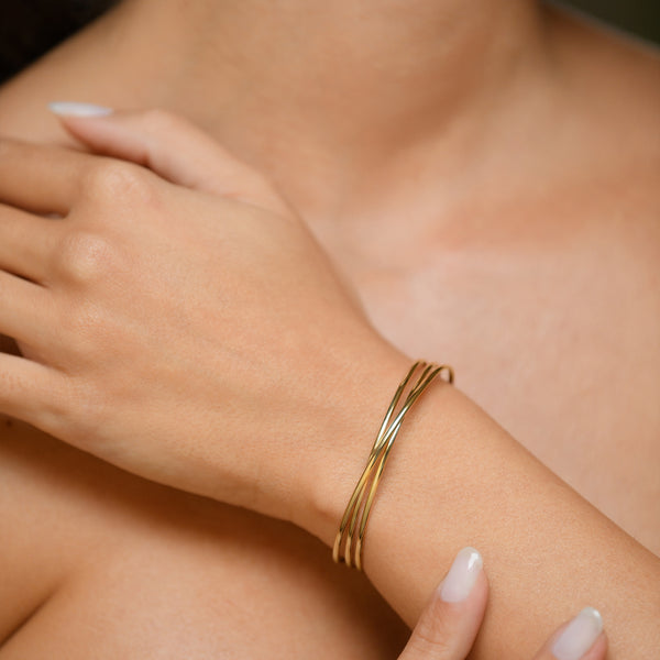 Pulsera “Classic Twist” Oro amarillo 375/1000