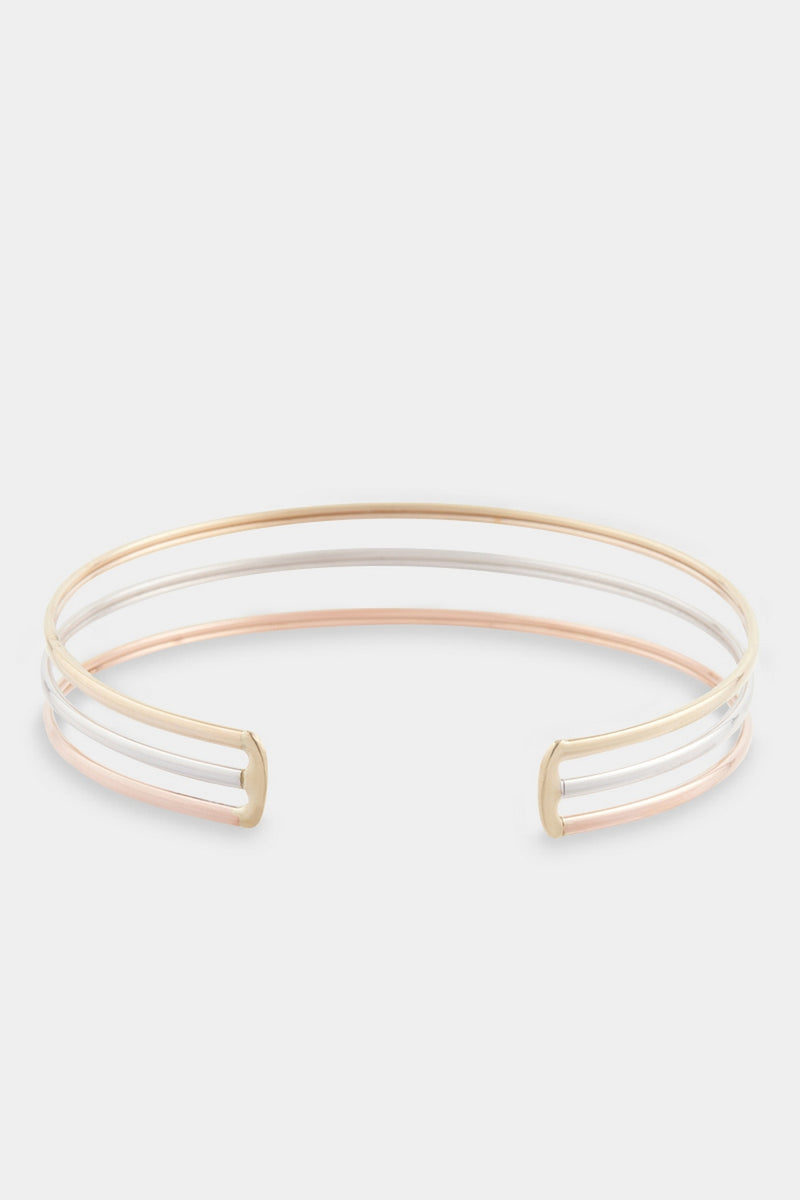 Bracelet "Classic Tricolour" Or Tricolor 375/1000 - Or Tricolore 375/1000