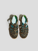 Sandales Ricky En Cuir Imprimé Girafe