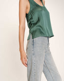 Ricotta Top - Emerald