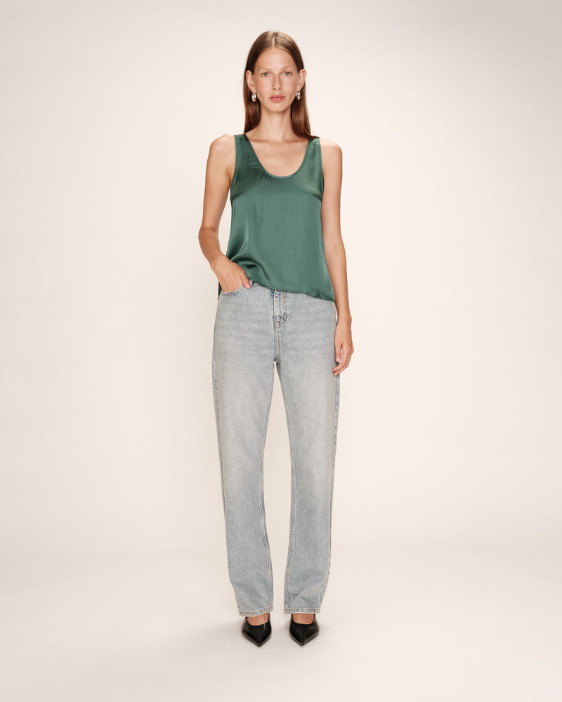 Ricotta Top - Emerald