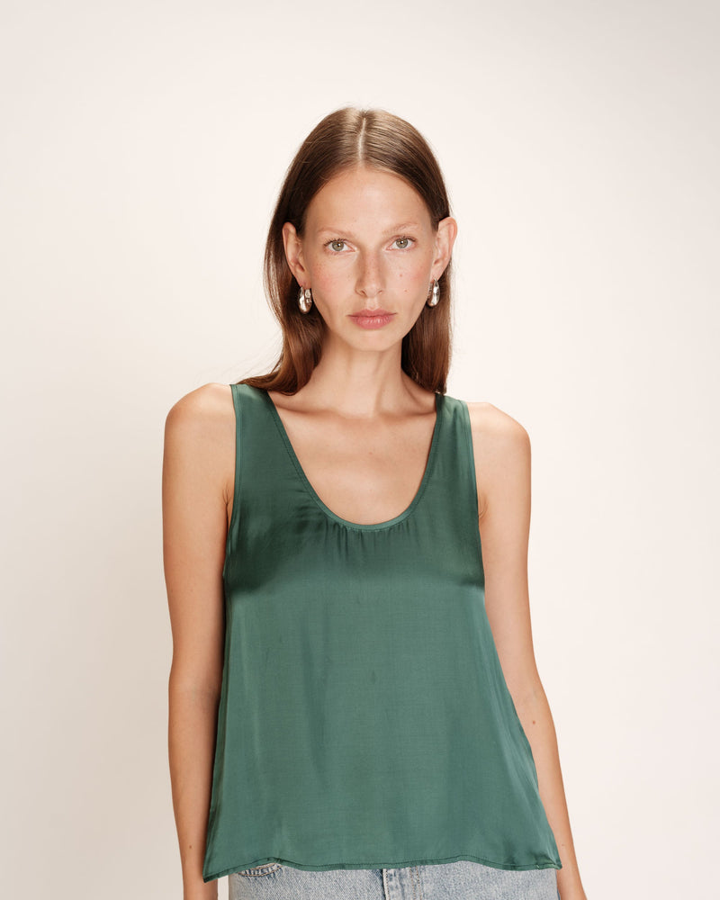 Ricotta Top - Emerald