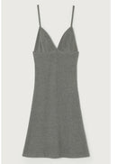 American Vintage - Thin Straps V-Neck Dress - Anthracite China - Women