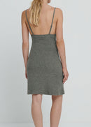 American Vintage - Thin Straps V-Neck Dress - Anthracite China - Women