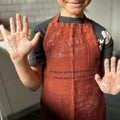 Tablier De Cuisine En Lin Lavé Pour Enfant - Orange