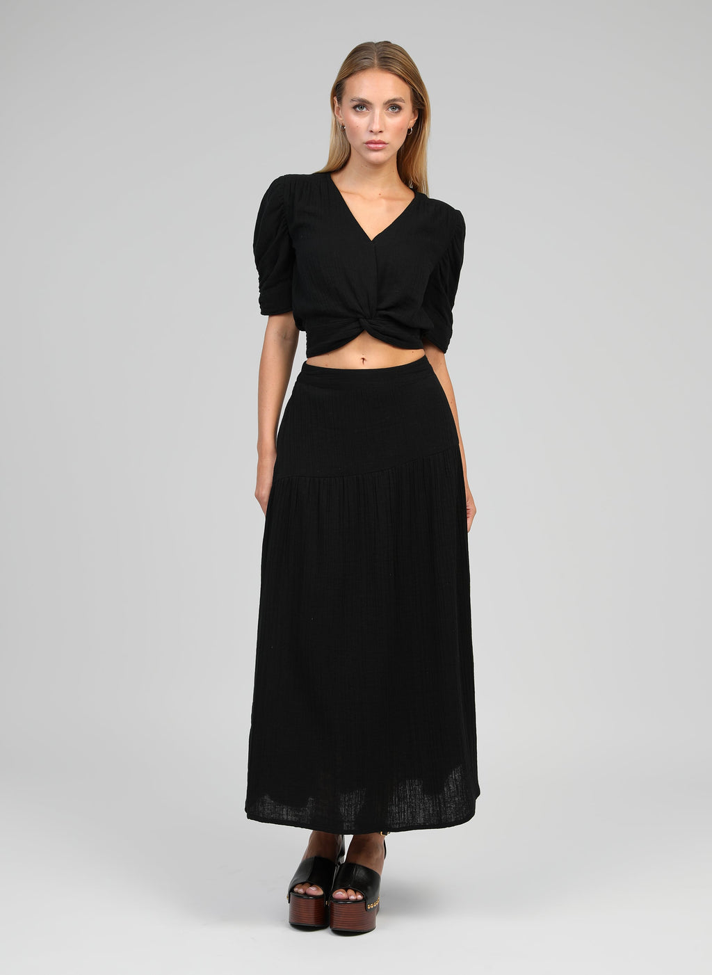 Jupe Midi Ritha Noir