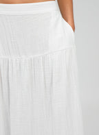 Jupe Midi Ritha Blanc Cassé