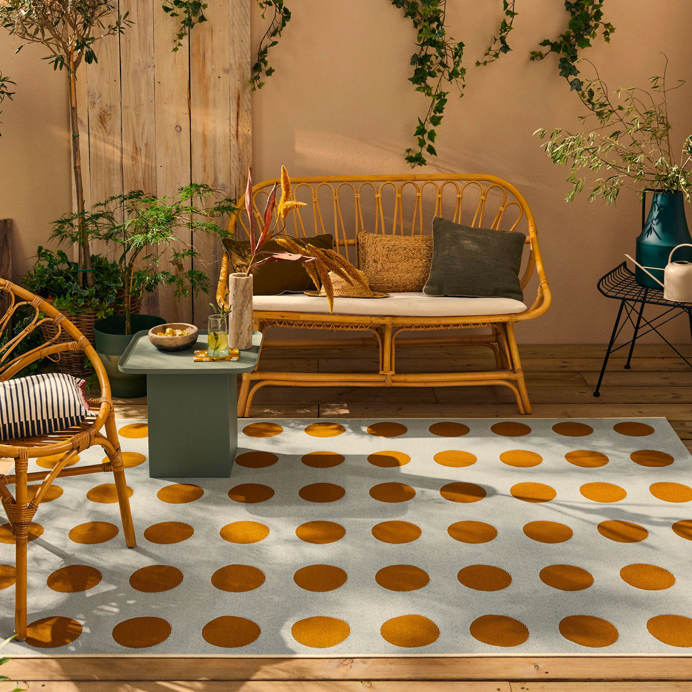 Riveira - Tapis D'Extérieur - Polypropylène/Polyester - Bleu