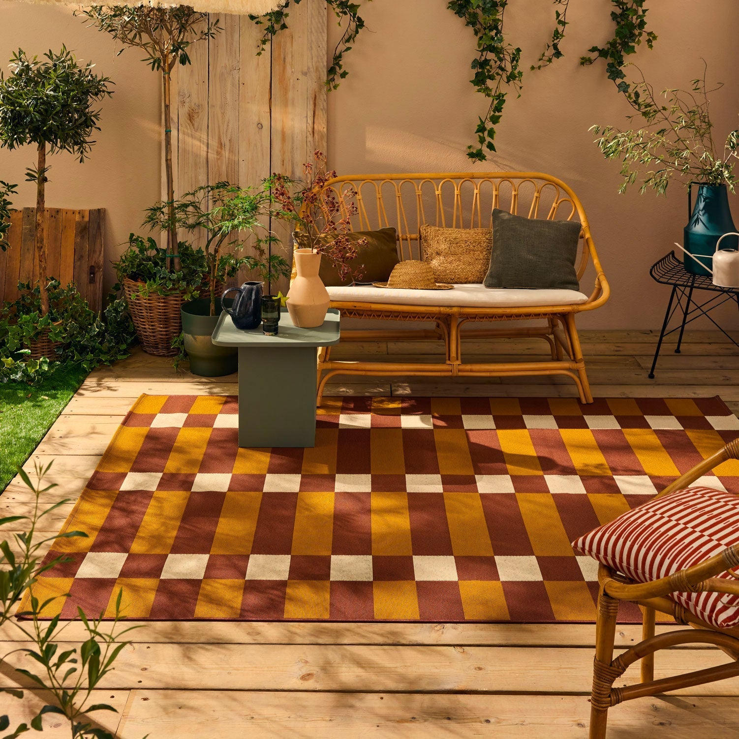 Riveira - Tapis D'Extérieur - Polypropylène/Polyester - Marron
