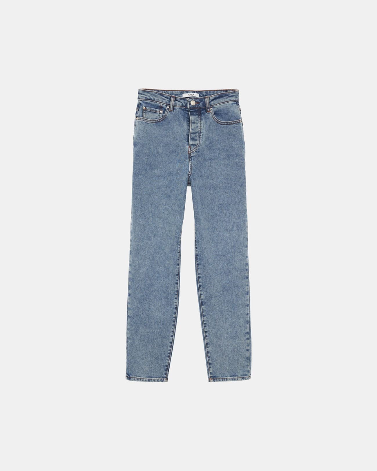Jean Mom Taille-Haute Bleach