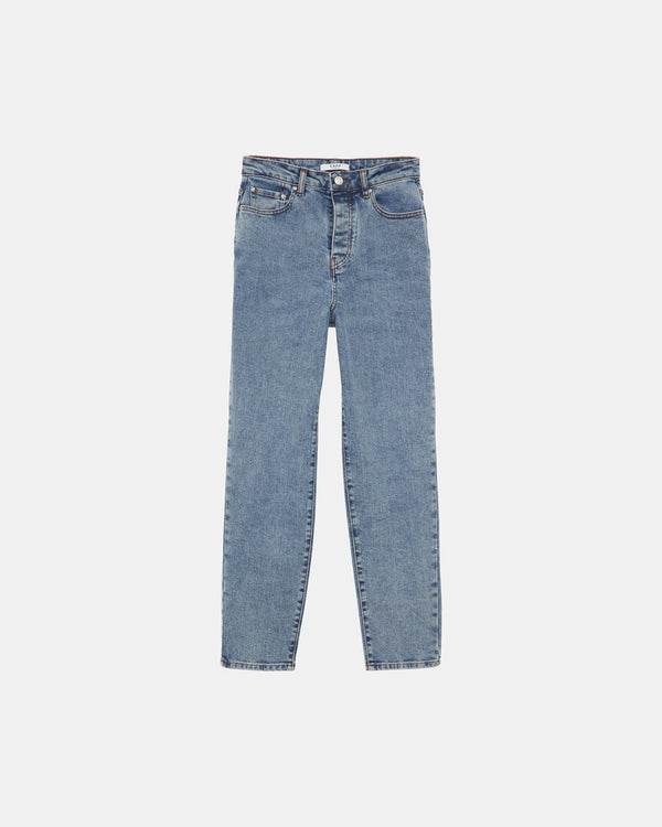 Jean Mom Taille-Haute Bleach