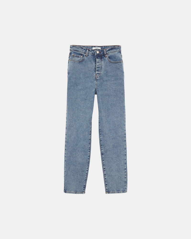 Jean Mom Taille-Haute Bleach