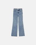 Jean Denim Flare Délavé Bleach