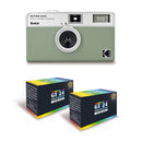 Film Camera - EKTAR H35 - Sage - 2 Free Color Films - Kodak