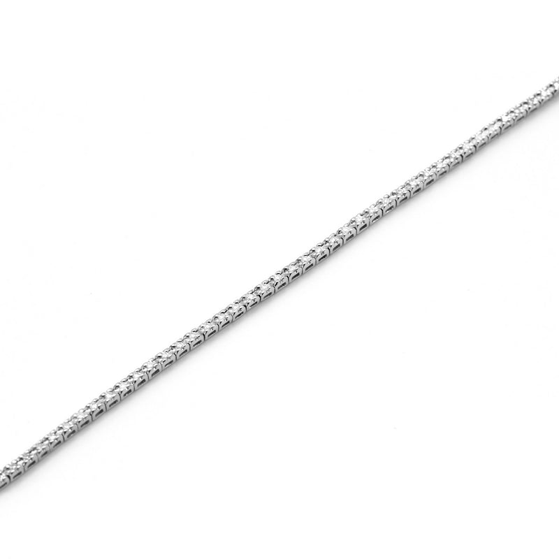 Bracelet Rivière Diamants 0,24Ct/92 - Or Blanc 375/1000