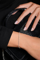 Bracelet Rivière Diamants 0,24Ct/92 - Or Blanc 375/1000