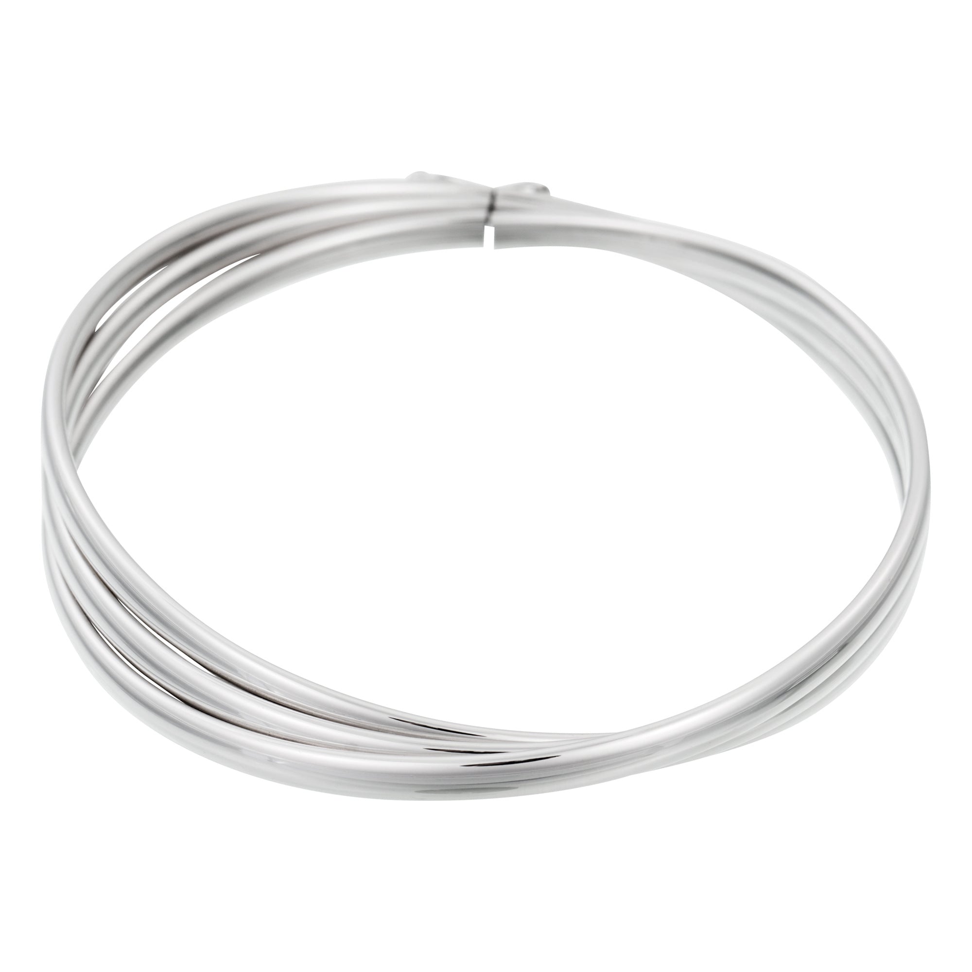 Pulsera "Trio D'Or" Oro Blanco 375/1000