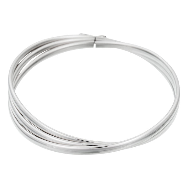 Pulsera "Trio D'Or" Oro Blanco 375/1000