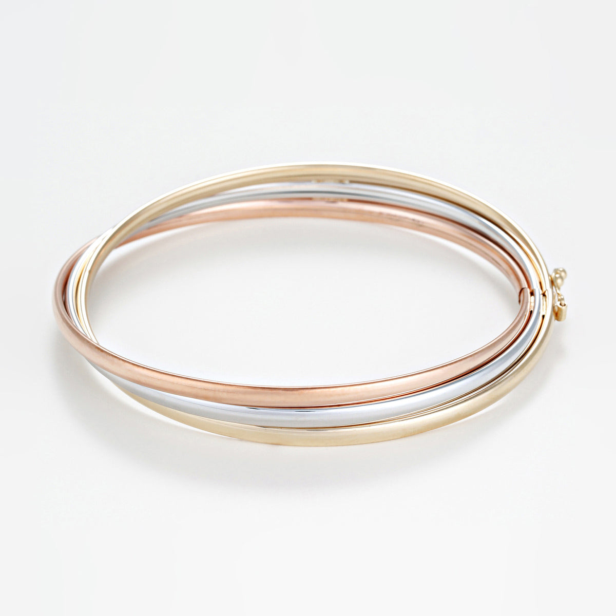Bracelet "Trio D'Or" Or Tricolore 375/1000