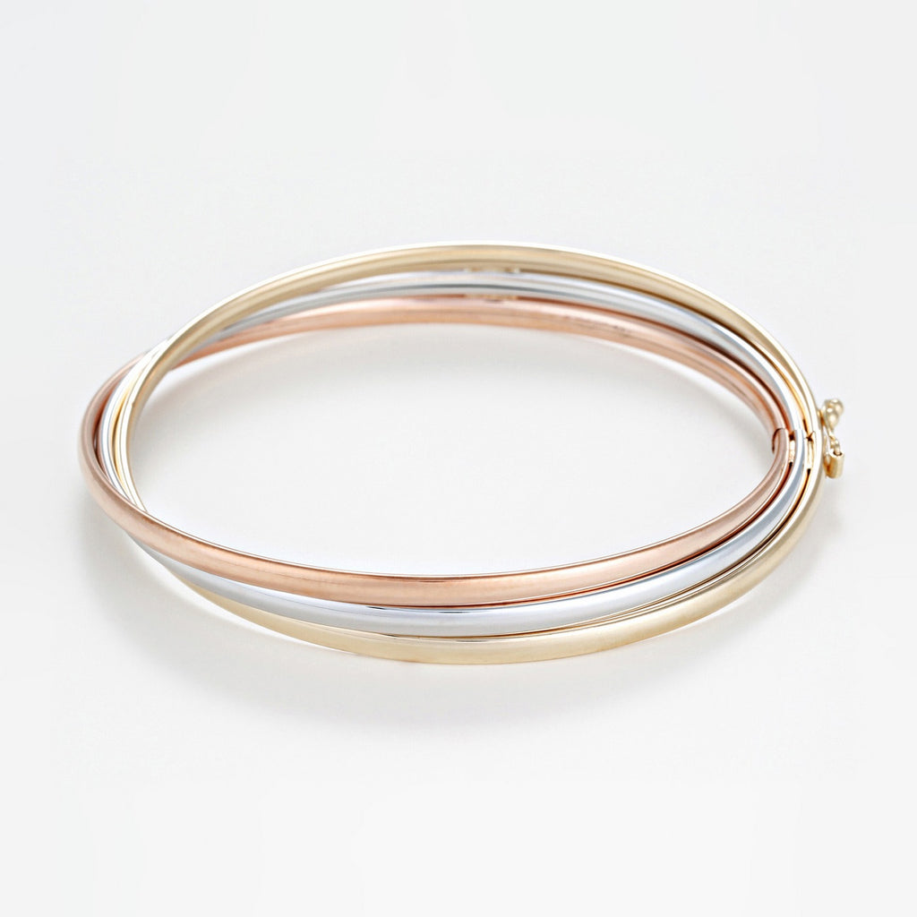 Bracelet "Trio D'Or" Or Tricolore 375/1000 - Or Tricolore 375/1000