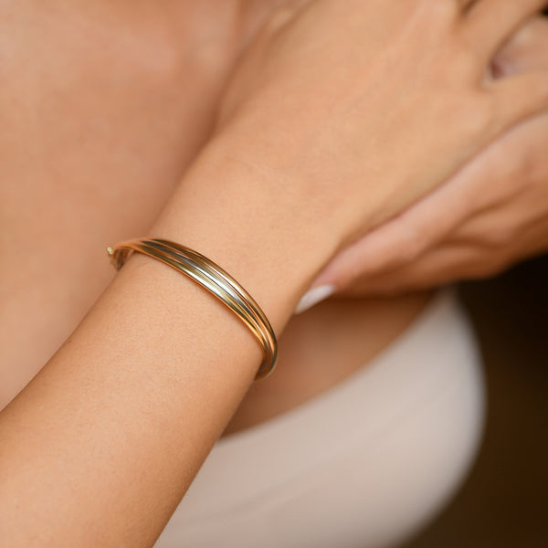 Pulsera “Trio D’Or” Oro Tricolor 375/1000