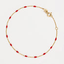 Bracelet Email Rouge