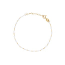 Enamel bracelet Blanc - Yellow gold 375/1000