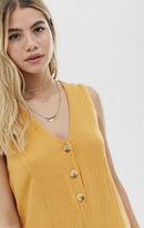Rhythm - Camille Playsuit - Marigold - Women