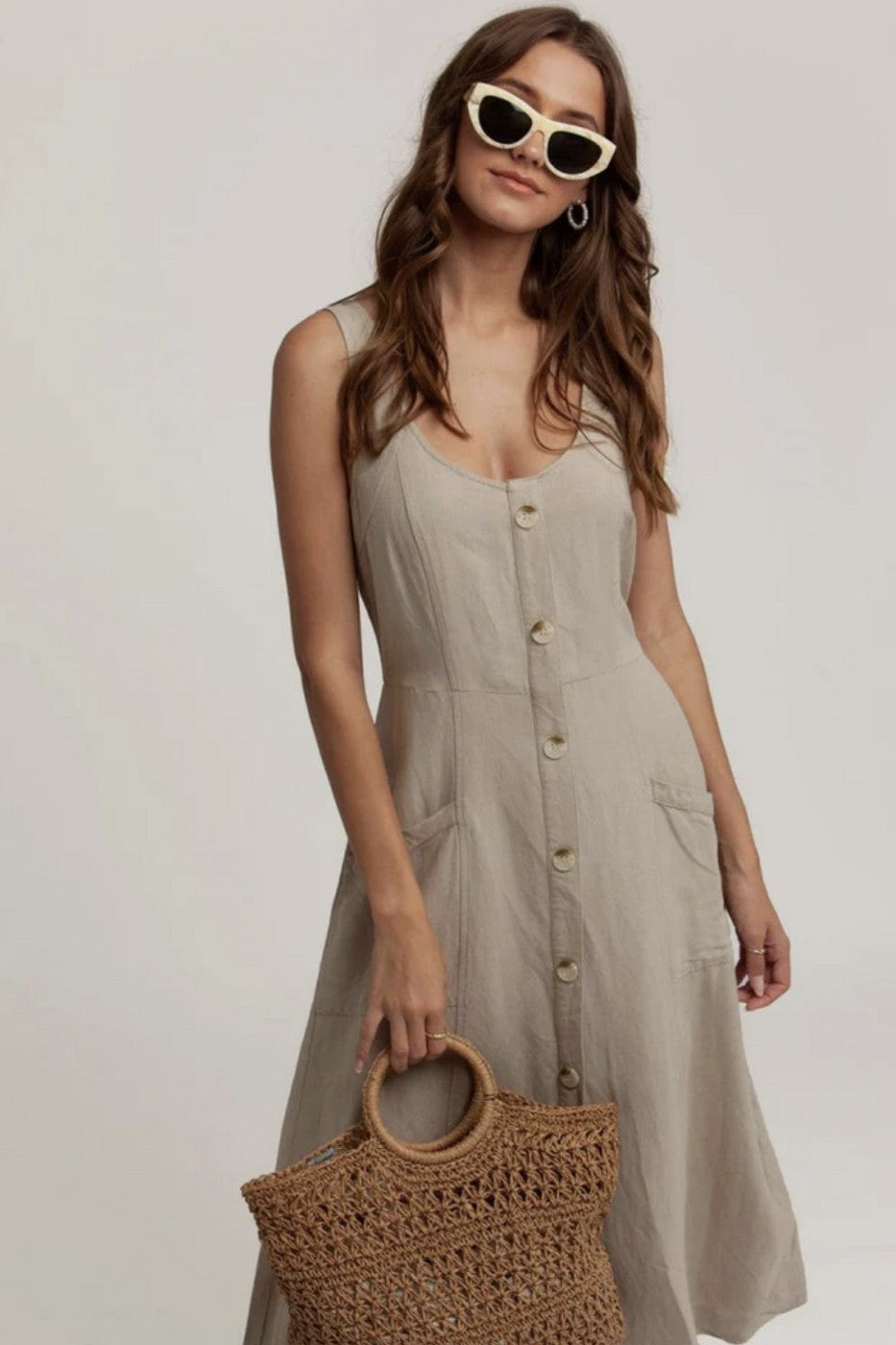 Rhythm - Venice Dress - Elm - Women