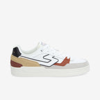 Brooklyn Court M - Nappa/Sued/Sued - White/Grey/Brique