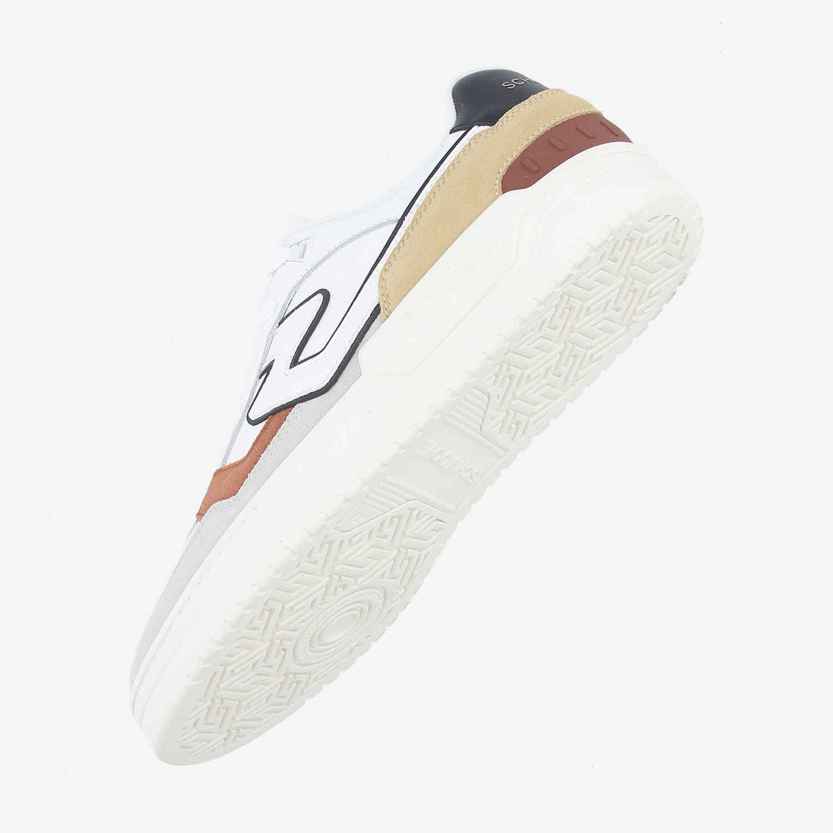 Brooklyn Court M - Nappa/Sued/Sued - White/Grey/Brique