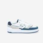 Brooklyn Court M - Nappa/Sued/Sued - White/Cobalt/Grey
