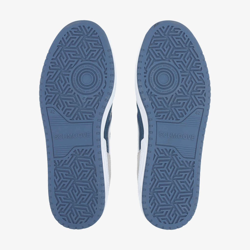Brooklyn Court M - Nappa/Sued/Sued - White/Cobalt/Grey