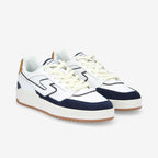 Brooklyn Court M - Nappa/Suede/Nap - White/Nuts/Navy