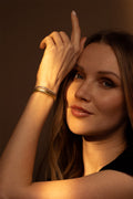 Bracelet " Vico Scintillant 8Mm" Or Bicolore 375/1000