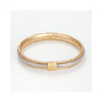 Bracelet " Vico Scintillant 8Mm" Or Bicolore 375/1000