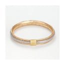 Bracelet " Vico Scintillant 8Mm" Or Bicolore 375/1000