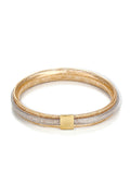 Bracelet " Vico Scintillant 8Mm" Or Bicolore 375/1000