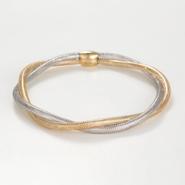 Pulsera "Amore Mio" de oro bicolor 375/1000