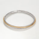 Bracelet "Matera" Or Bicolore Blanc 375/1000 - Or Bicolore 375/1000