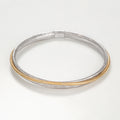 Bracelet "Matera" Or Bicolore Blanc 375/1000